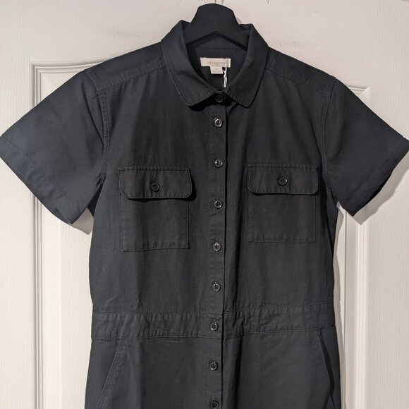 Outerknown | S.E.A. Suit, Short Sleeve Jumpsuit in Pitch Black - Picture 9 of 13